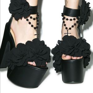 Vintage Current Mood Muerte Rose Platforms